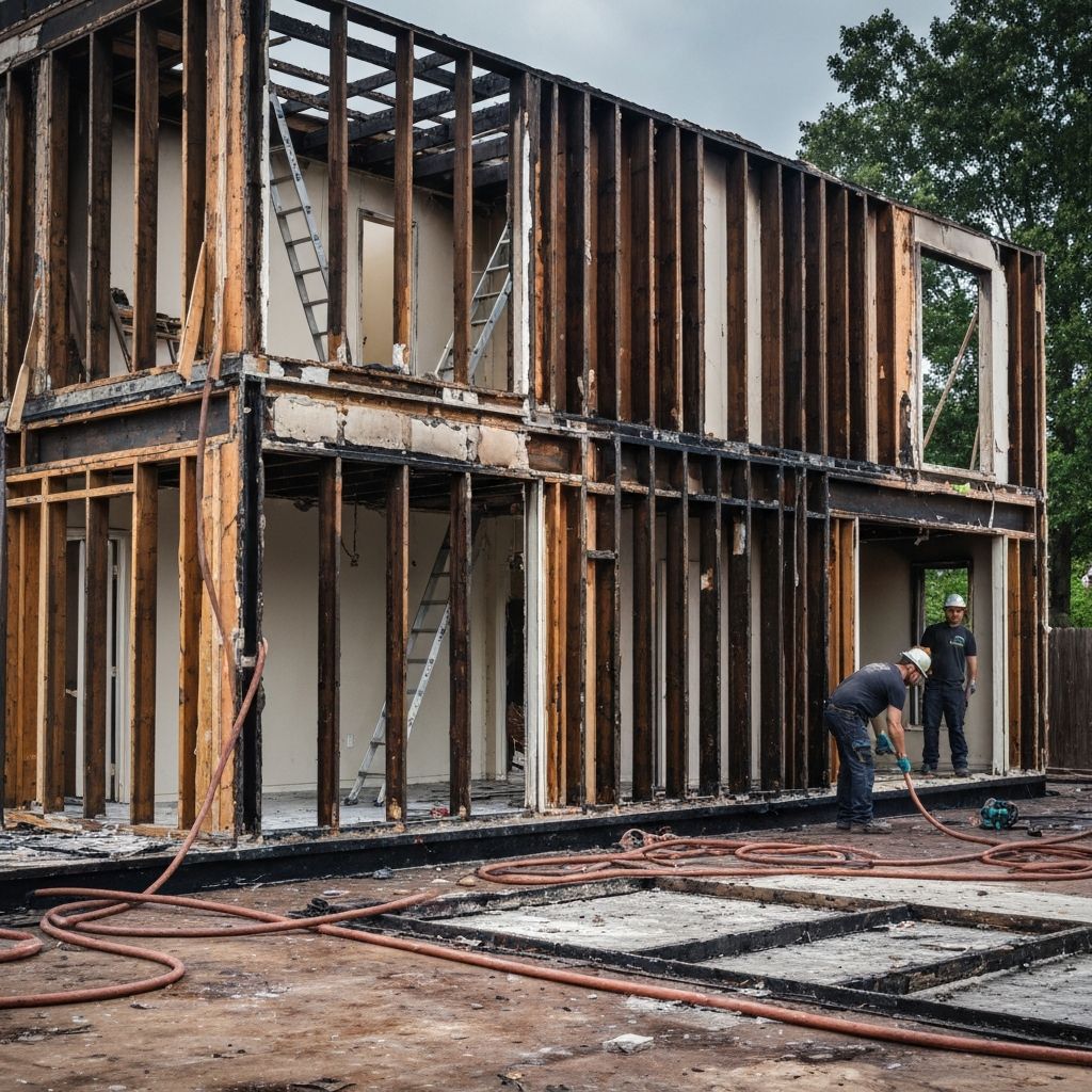 Fire damage restoration